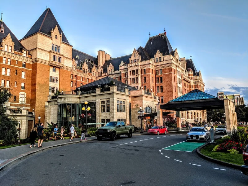 Fairmont Empress exterior with grand historic architecture and formal entrance