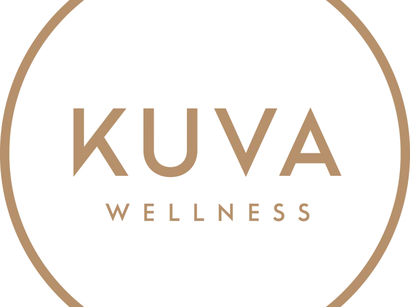 Kuva Wellness logo with clean circular branding on white background
